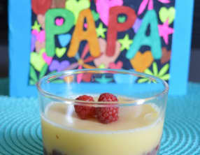 Verrines bBiscuitées framboise et citron