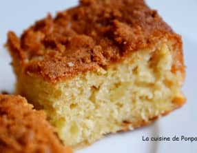 Carré moelleux aux pommes et spéculoos