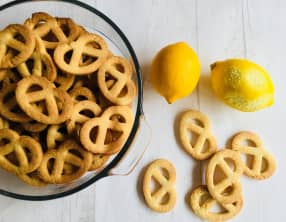 Bretzels sablés au citron