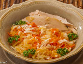 Salade de carotte au chou et à l'orange