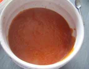 Velouté de tomate aux bananes