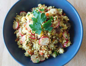 Taboulé de quinoa et boulgour
