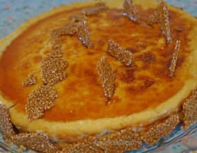 Cheesecake au caramel et graines de Sésame