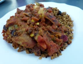 Tajine de lapin au gingembre et au piment