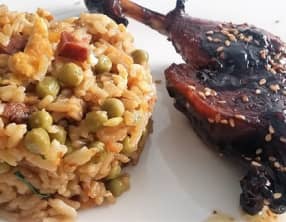 Cuisses de canette laquées