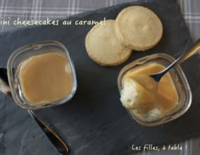 Mini cheesecakes au caramel au beurre salé