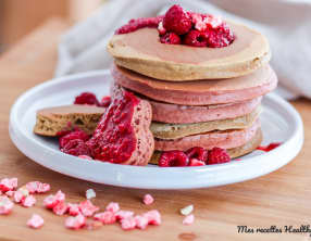 Pancake à la farine de châtaigne pour la St Valentin