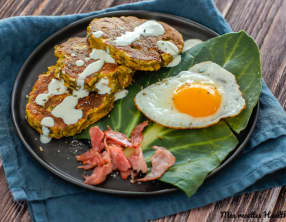 Galette de poireau au bacon
