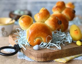 Brioches de Pâques lapin