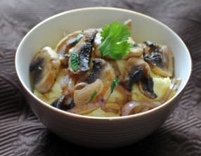 Polenta crémeuse aux champignons