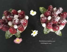 Tartelettes spéculoos framboises et ses perles de meringue