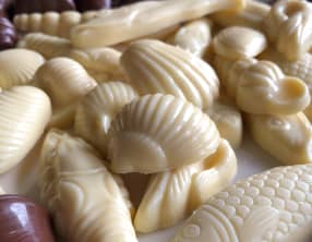 Friture de Pâques au chocolat blanc