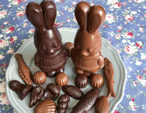 Lapins de Pâques au chocolat