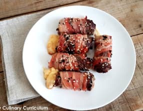 Bouchées de bœuf marinées à la mozzarella ou à l'emmental et au bacon