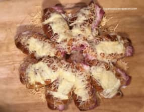 Croissant soleil au jambon et fromage facile et rapide