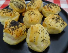 Feuilletés au Brie de Meaux et jambon