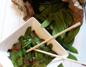 Pois gourmands sautés version chinoise