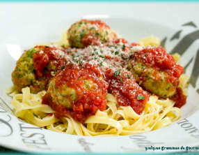 Boulettes de dinde aux petits pois