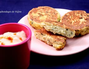 Croquettes de poissons au four et purée de chou-fleur à l'orange sanguine