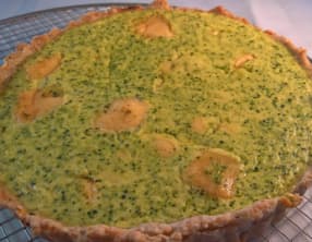 Tarte au brocoli et mimolette