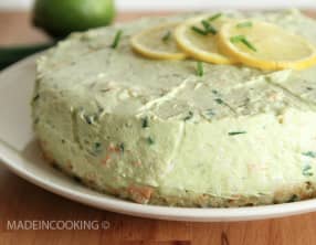 Cheesecake à l'avocat et aux crevettes