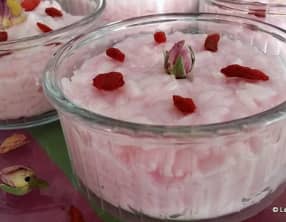 Riz au lait rose et phirni