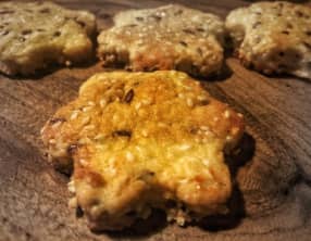 Sablés aux graines de sésame et de lin
