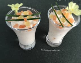 Mousse de saumon fumé et perles de citron