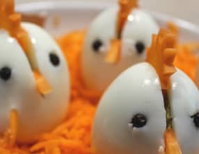 Œufs Durs Poule de Pâques