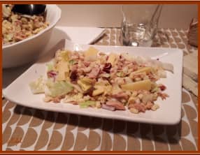 Salade de coquillettes au thon et sa mayonnaise sans huile