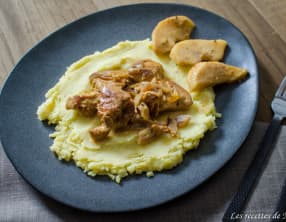 Aiguillettes de poulet au cidre et à la moutarde