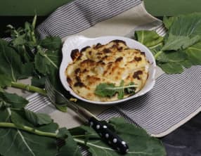 Gratin crumble de chou rave