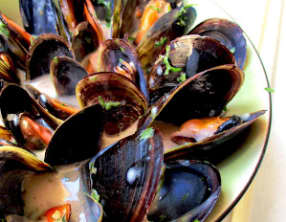 Moules à la Thaï basilic citronnelle