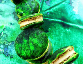 Macarons chocolat blanc Wasabi