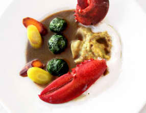 Trilogie de homard en civet