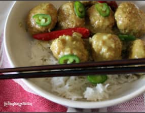 Boulettes de dinde thaï curry coco