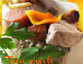 Le thon au vin rouge à la créole