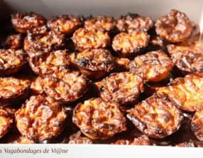 Bouchées aux pommes de terre, cantal et huile de truffe