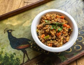 Fregola sarda aux légumes de printemps