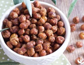 Pois chiches grillés au four