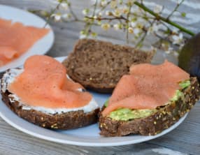 Tartine de saumon fumé