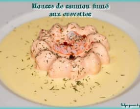 Mousse de saumon fumé aux crevettes