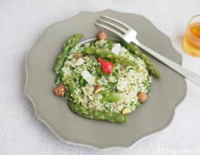 Salade de quinoa aux asperges et parmesan