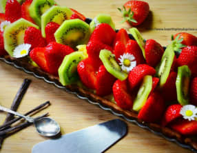 Tarte fraises kiwis