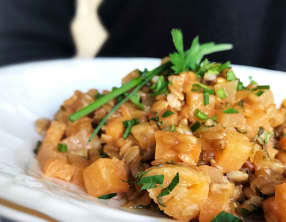 Risotto de petit épeautre au rutabaga