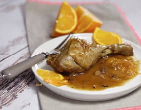 Cuisses de canard à l'orange et aux épices