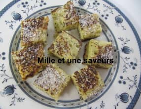 Carré de semoule aux graines de sésame et pavot