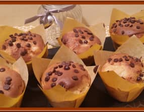 Muffins au lait concentré et poires