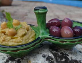 Houmous rapide de pois chiches en conserves