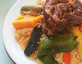 Couscous marocain aux légumes avec ou sans viande